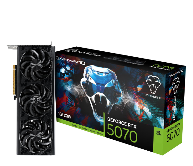 Gainward GeForce RTX 5070 Python III 12GB GDDR7 DLSS5 - 1322992 - zdjęcie